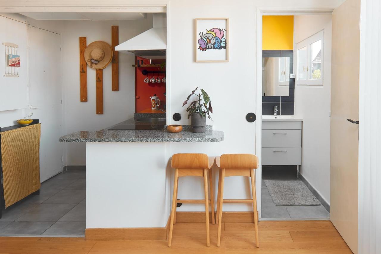 Studio Loft Design 70'S Apartment Clichy Luaran gambar
